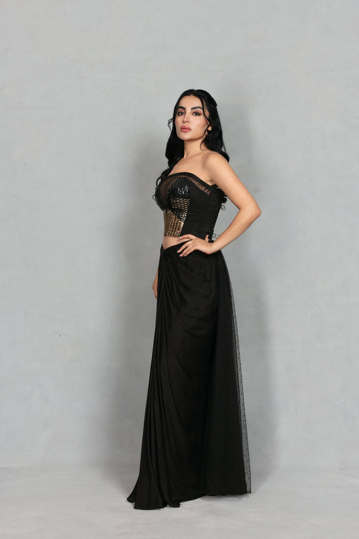 Aira Co-ord Set in Black