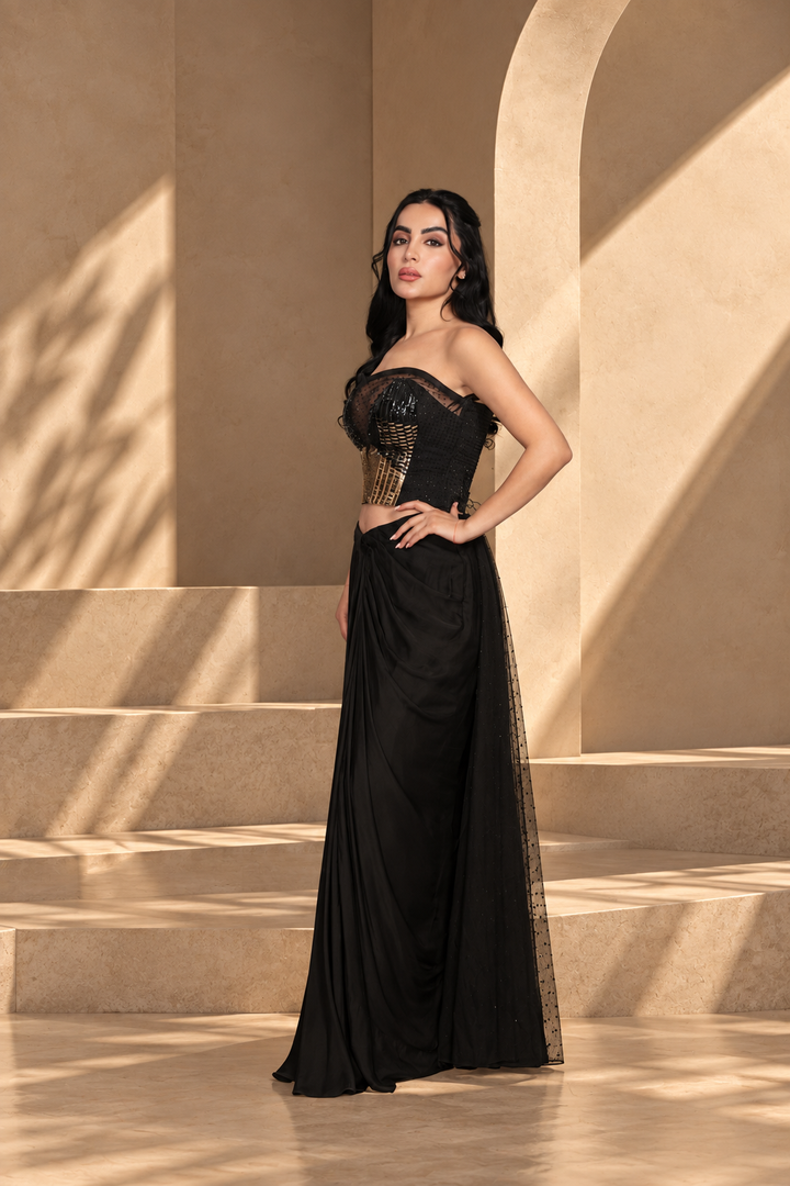 Aira Co-ord Set in Black