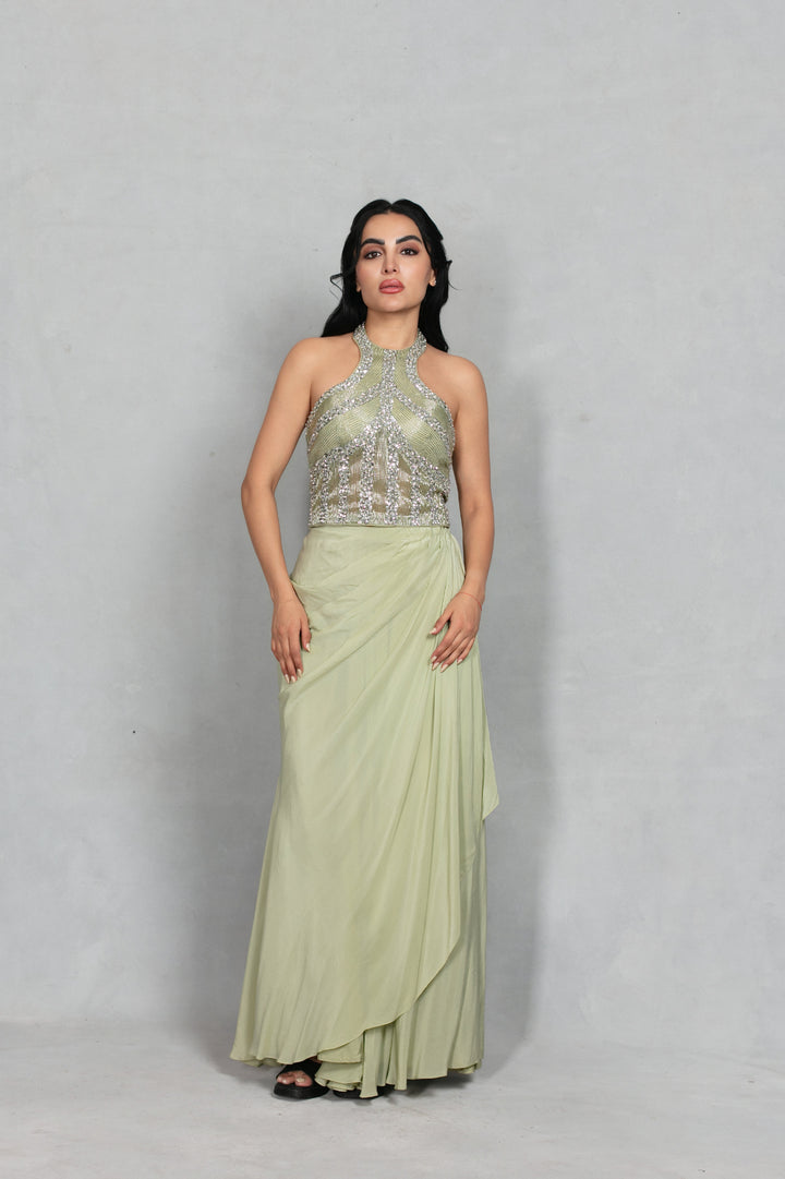 Virsa Cord Set in Sage Green