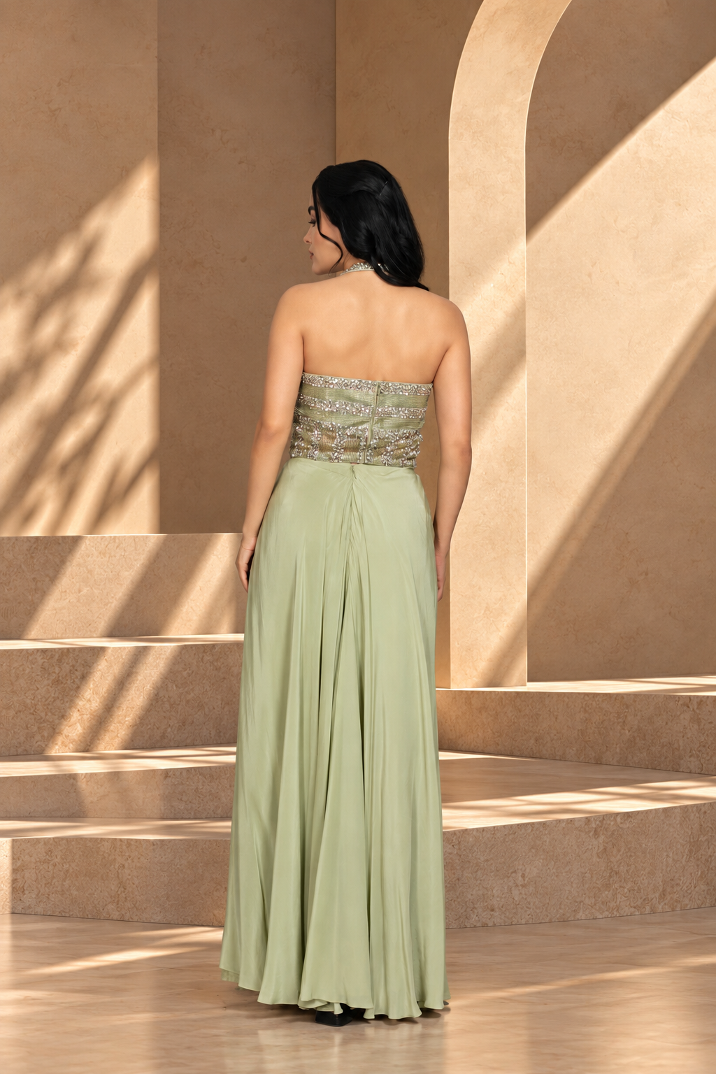 Virsa Cord Set in Sage Green