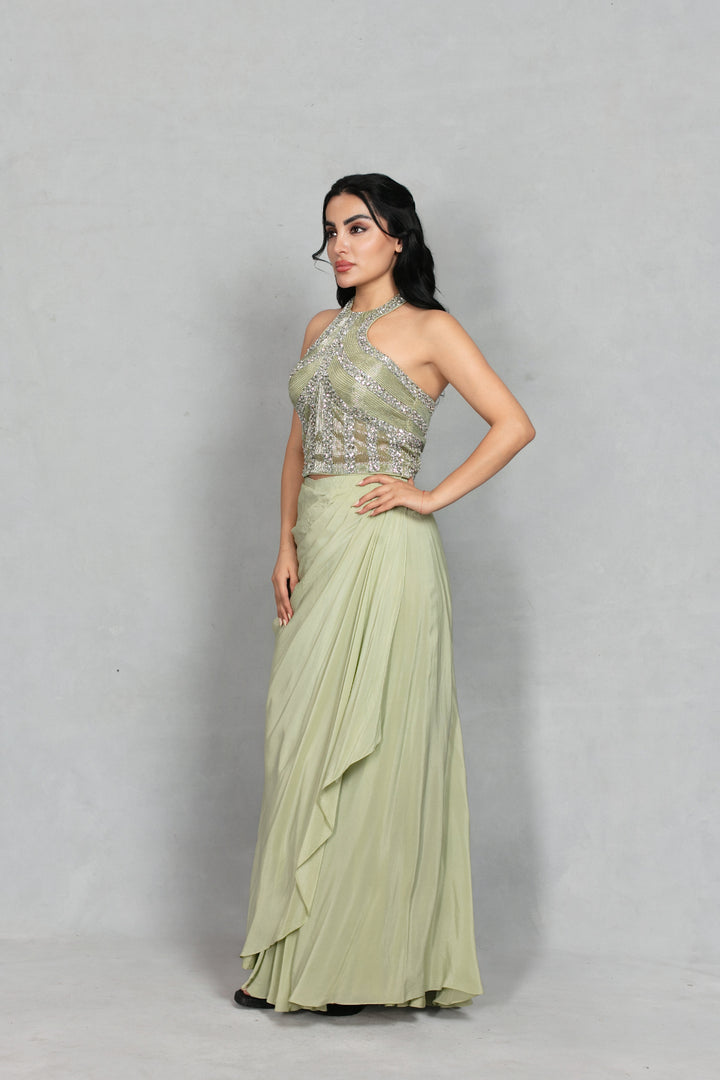 Virsa Cord Set in Sage Green