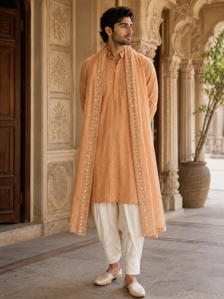 Kesari Kurta Set