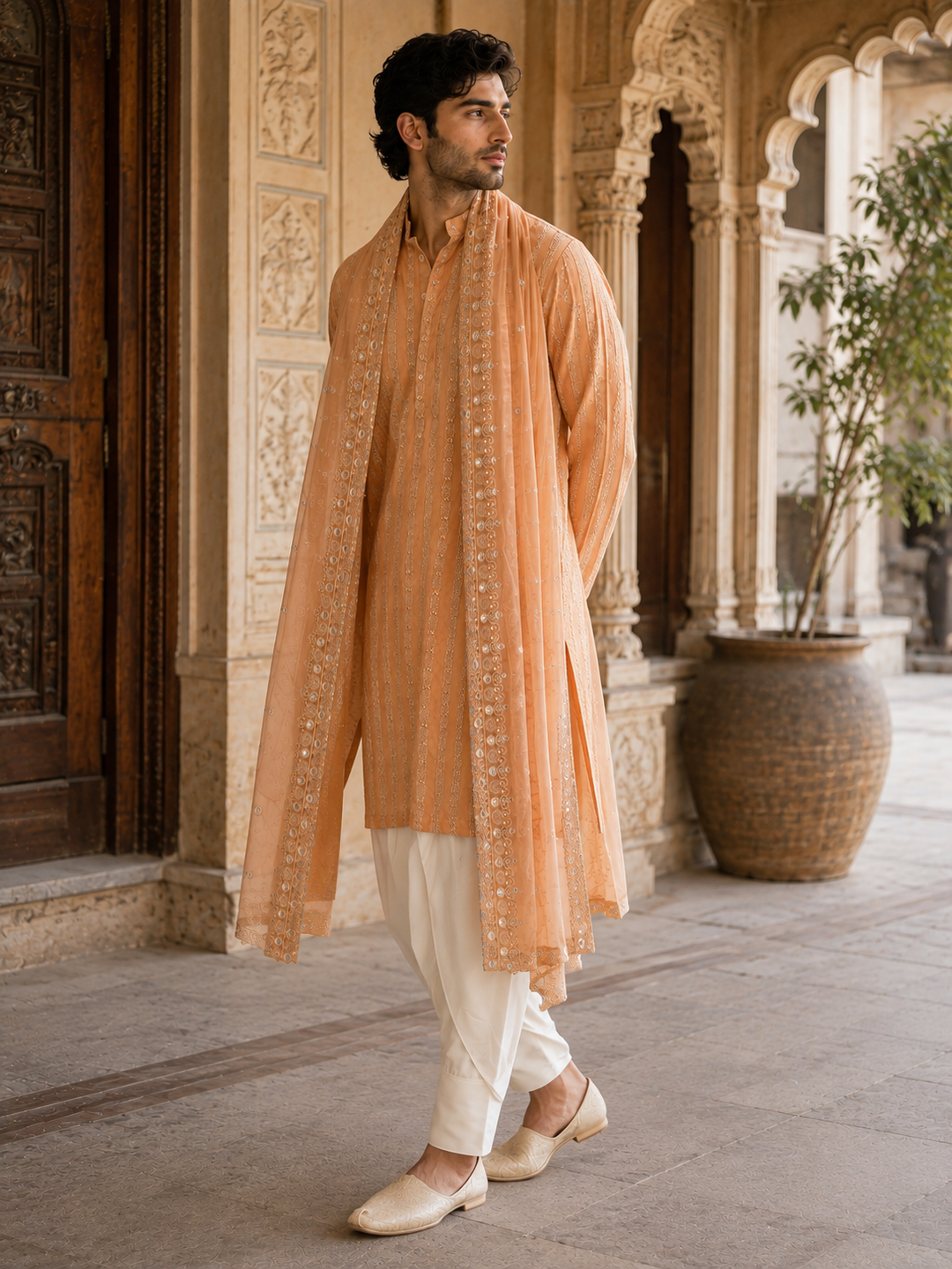 Kesari Kurta Set