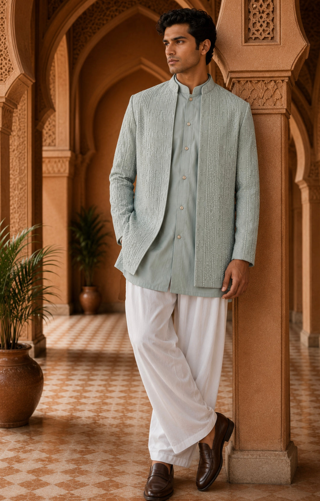 Shair Indo Western Jacket Set