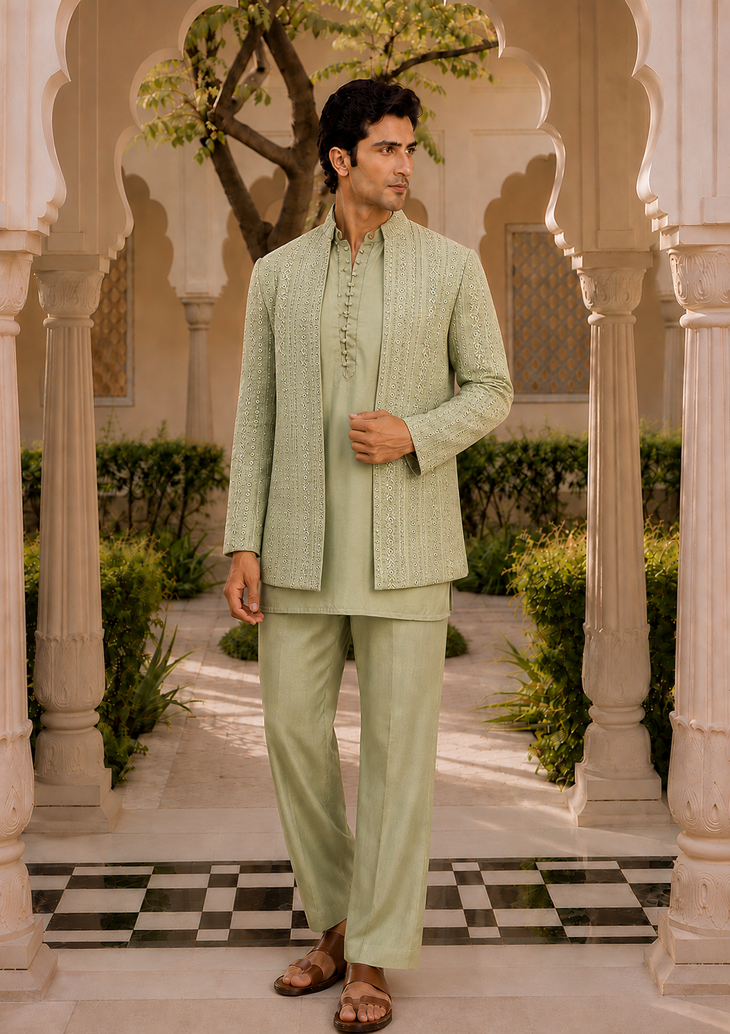 Saagar Indo Western Jacket Set
