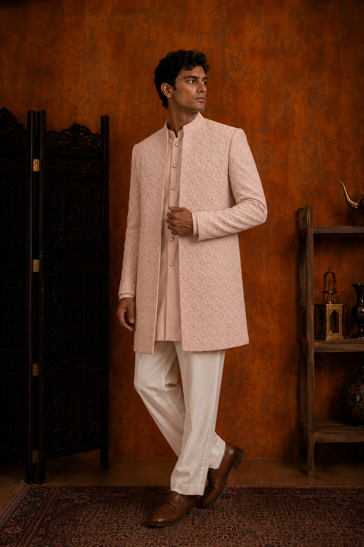 Aahang Indo Western Jacket Set