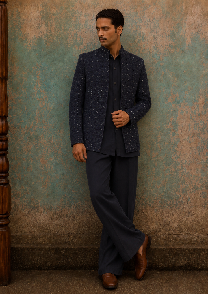 Pravaah Indo Western Jacket Set