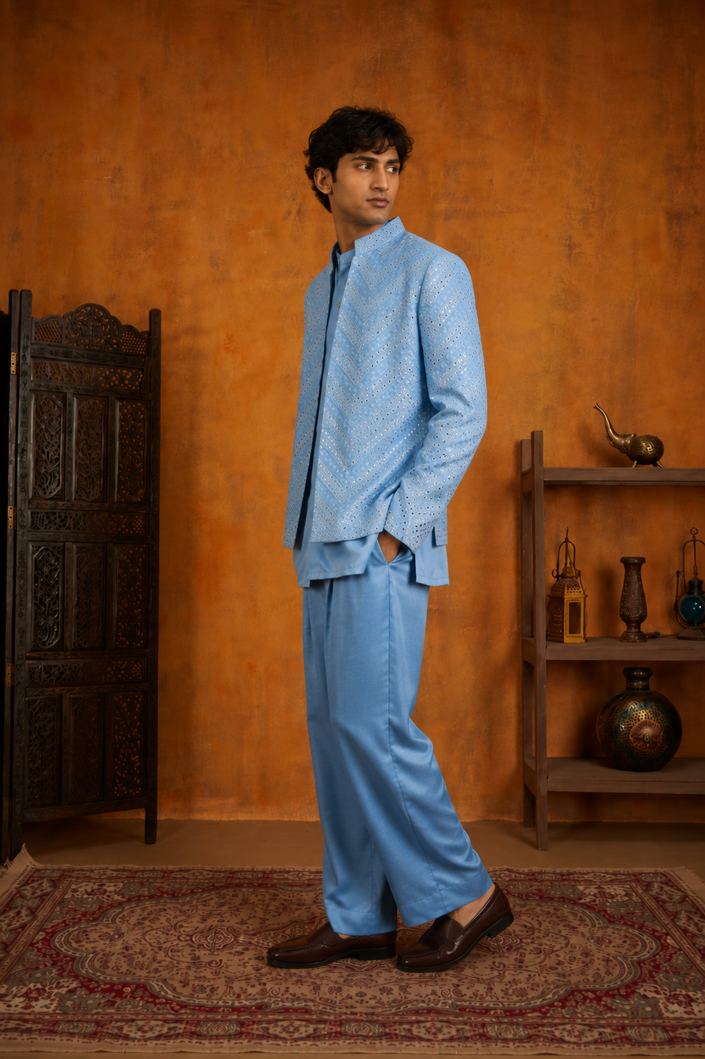 Saar Indo Western Jacket Set