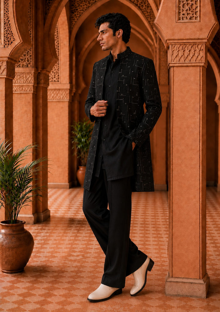 Tavas Indo Western Jacket Set