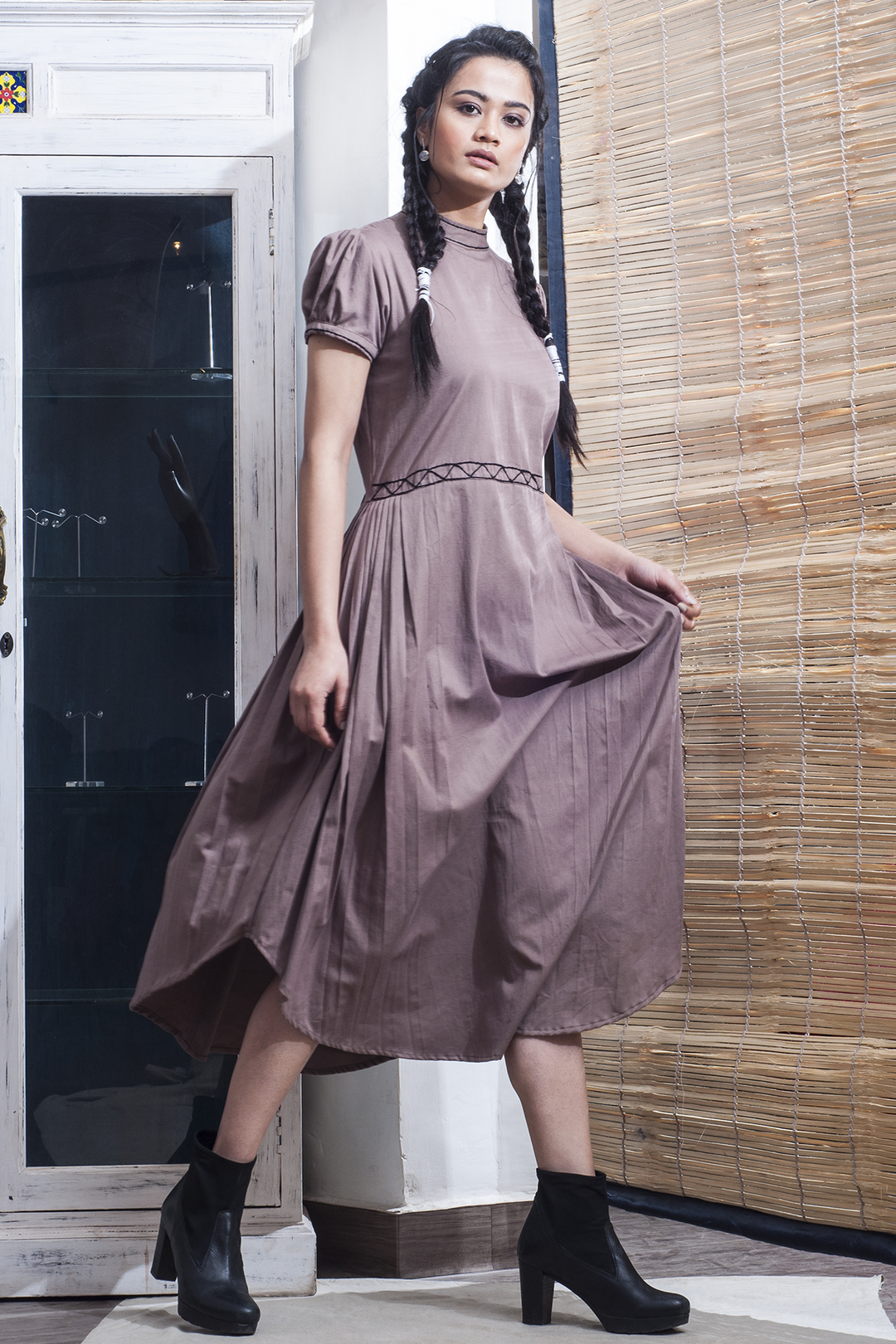 Ramira - Mauve Asymmetric Dress