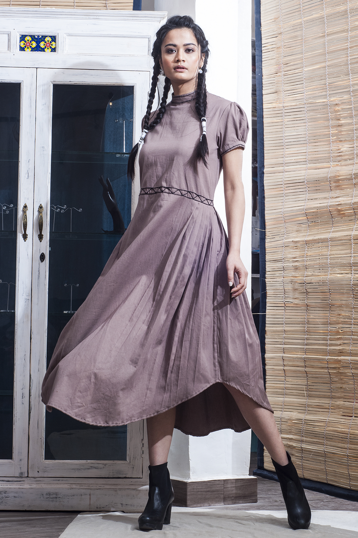 Ramira - Mauve Asymmetric Dress