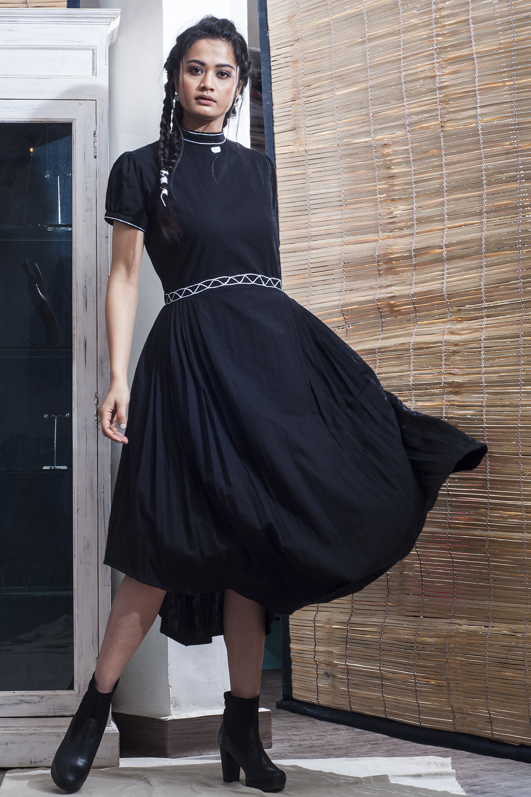Ramira - Black Asymmetric Dress