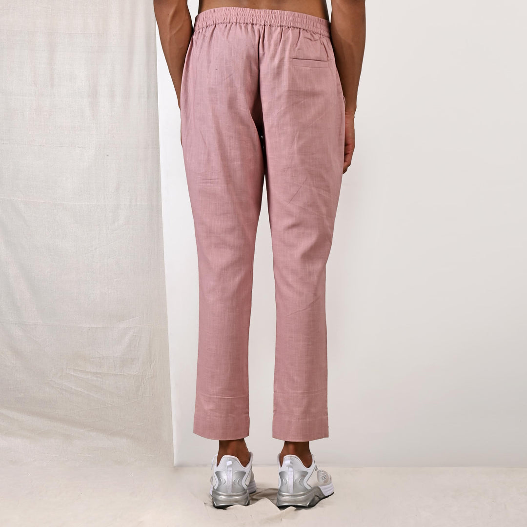 Averitt - Mauve Asymmetrical Shirt Kurta with Pant Set