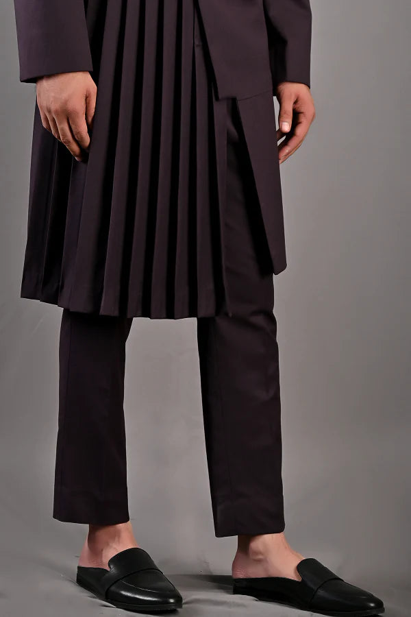 STYGIAN - Black Indo-Western Long Suit Set
