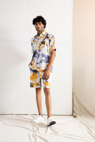 Anson - Tie & Dye Shirt with Shorts Set