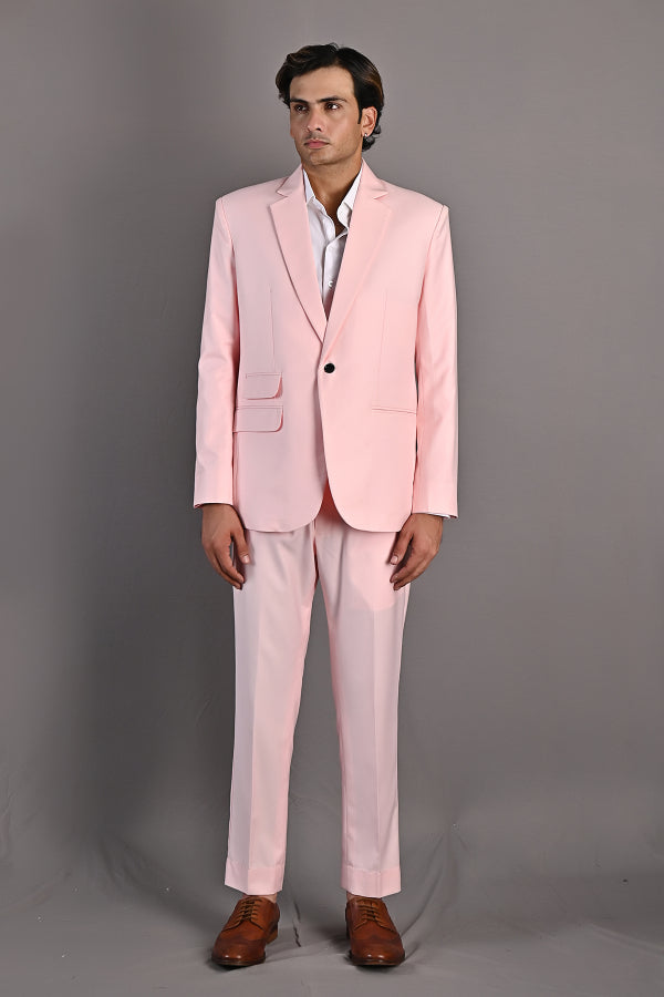 Florus - Light Pink Suit Jacket Set