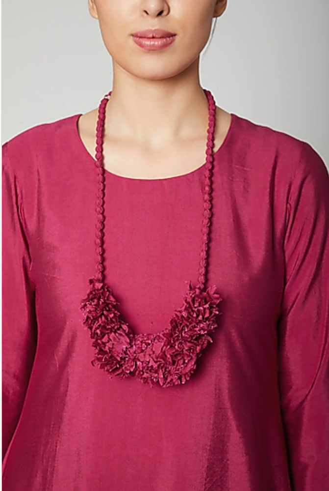 Dream- Hot Pink Indo-Western Cowl Dress