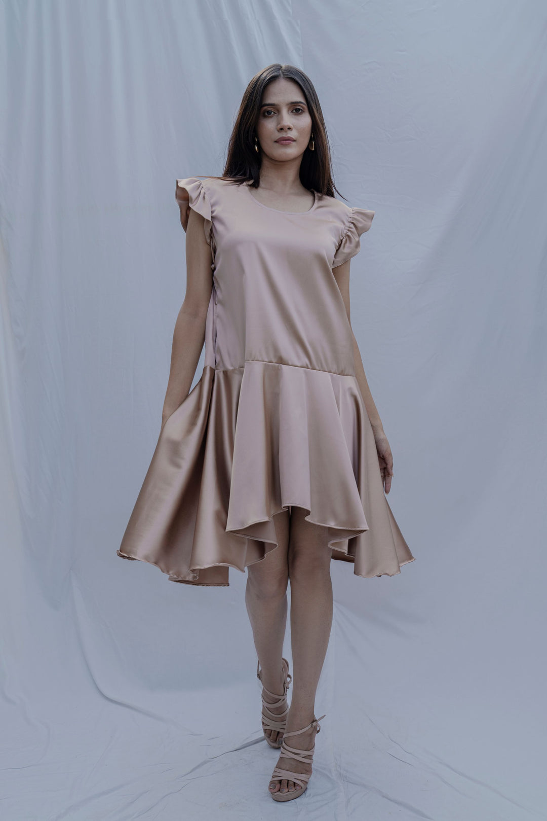 Satin & Frills- Rose Gold Carla Dress