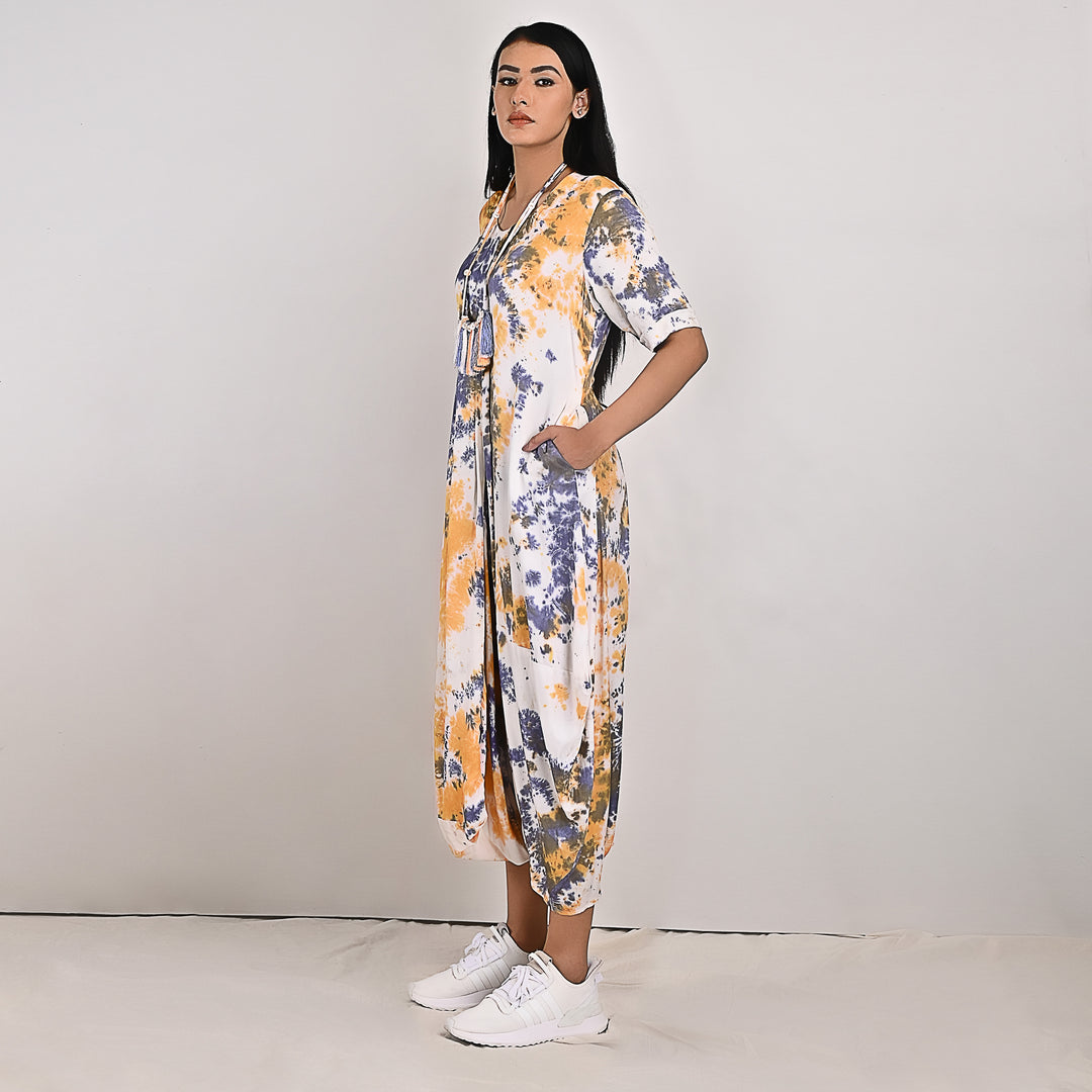 Evelyn - Tie & Dye Jumpsuit Dress